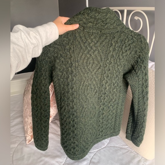 Aran Crafts Wool Sweater jacket - Picture 4 of 4
